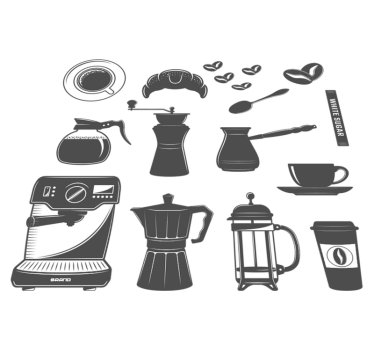 Vinylmatta kök kaffeset meny - Tenstickers