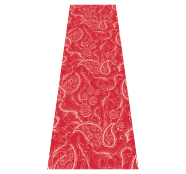 Vinylmatta kök paisley illustration kylskåp - Tenstickers