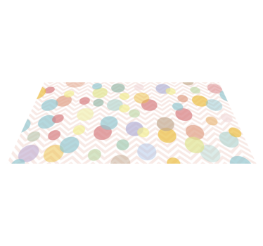 Prickar pastellfärger nyanser baby vinyl matta - Tenstickers