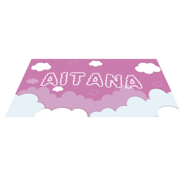 Personifierbara rosa himmel baby vinyl matta - Tenstickers