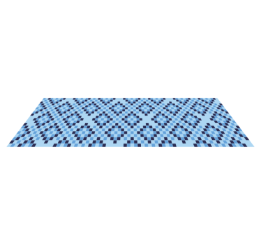 Geometriskt blått pixelmönster - Tenstickers