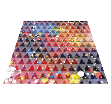 Abstrakt triangulär mosaik Vinylmatta geometrisk - Tenstickers