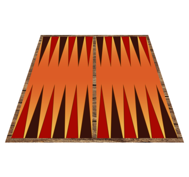 Backgammon brädspel vinylmatta - Tenstickers