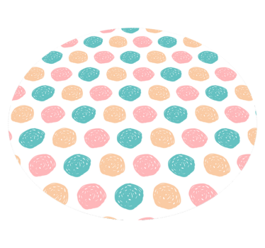 Minimalistiska prickar i vinylmatta - Tenstickers