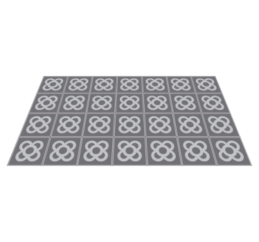 Matta pvc panot barcelona mosaik - Tenstickers