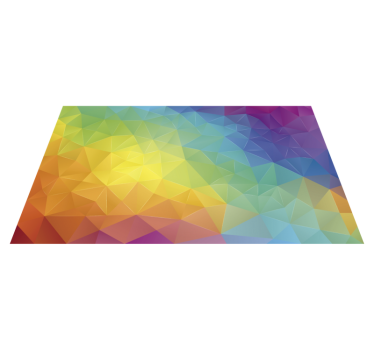 Färgad mosaik mosaik vinylmatta - Tenstickers
