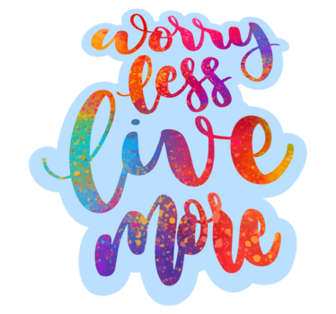 Vinylmatta text oroar mindre - Tenstickers