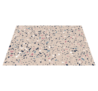 Terrazzo textur sten vinyl matta - Tenstickers