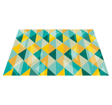 Geometrisk triangel array Vinylmatta geometrisk - Tenstickers