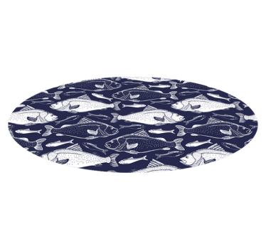 Under havet fiskar djur vinylmatta - Tenstickers