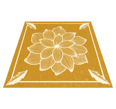 Blommig flock paisley vardagsrumsmatta - Tenstickers