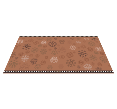 Snöflinga motiv Vinylmatta blommor och växter - Tenstickers