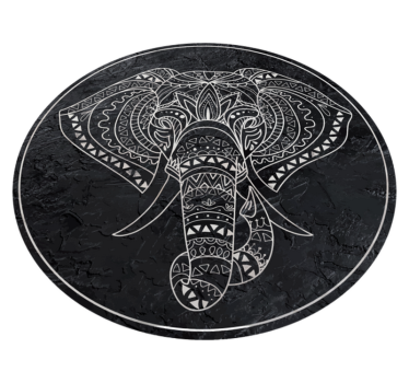 Elefantformad marmormatormatta - Tenstickers