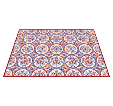 Majolica kakel hall vinyl matta - Tenstickers