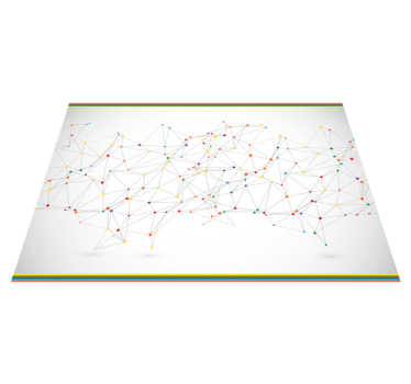 Geometriska förbindelser Vinylmatta geometrisk - Tenstickers