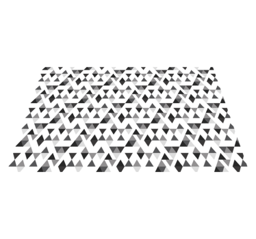 Svartvita trianglar geometriska vinylmattor - Tenstickers