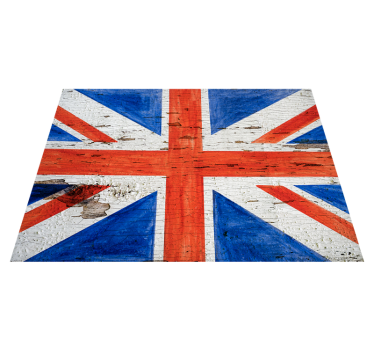 Urban stil uk flagga modern vinyl matta - Tenstickers