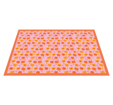 Söta pumpor vinyl matta halloween mattor - Tenstickers