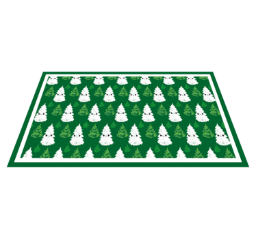 Bedårande julgran julmatta - Tenstickers