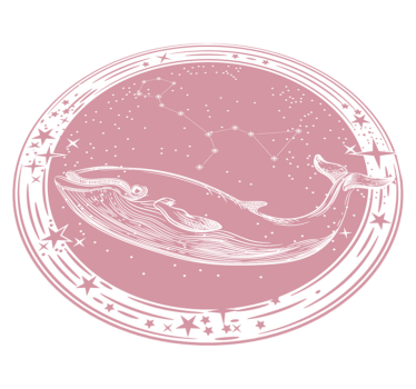 Rosa val med stjärnor barn vinyl matta barn vinyl matta - Tenstickers