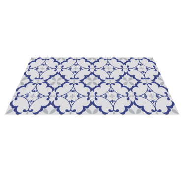 Mosaik ljusgrå vinylmatta - Tenstickers