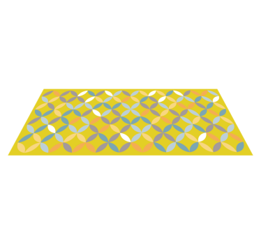 Abstrakt geometrisk komposition Vinylmatta geometrisk - Tenstickers