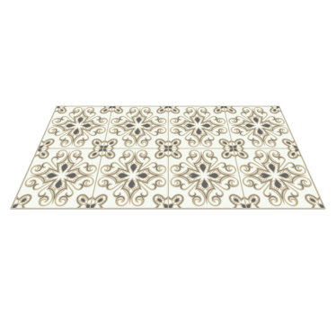 Marockansk stil med blommor modern vinylmatta - Tenstickers