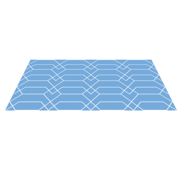 Hexagon figurer geometriska mattor - Tenstickers