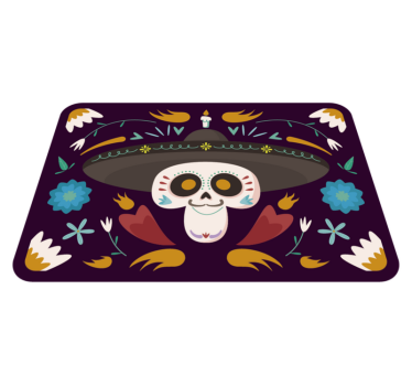 Mexikansk stil halloween mattor - Tenstickers
