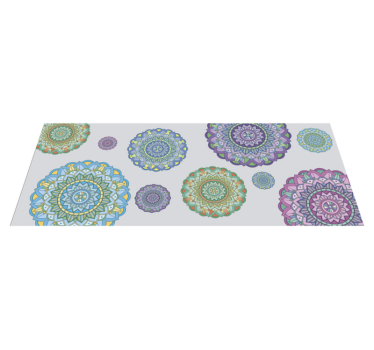 Mandala ensemble Vinylmatta Mandala - Tenstickers