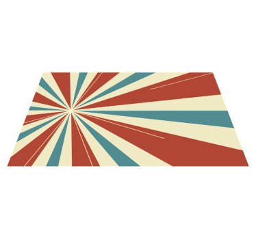 Retro linjer retro matta - Tenstickers