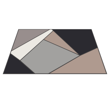Geometriska former vinyl Vinylmatta geometrisk - Tenstickers