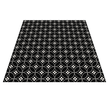 Geometriska cirkelmönster Vinylmatta geometrisk - Tenstickers
