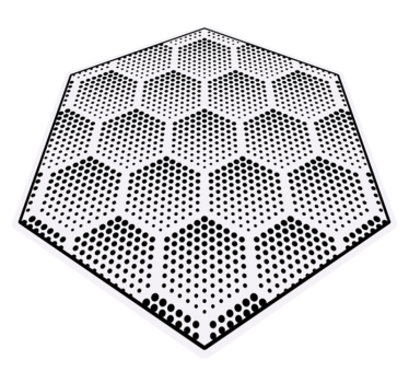 Sexkantiga prickar mönster Vinylmatta geometrisk - Tenstickers