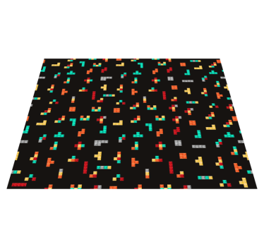 Retro tetris retro matta - Tenstickers