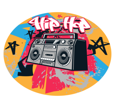 Hip hop dansare sovrumsmatta - Tenstickers
