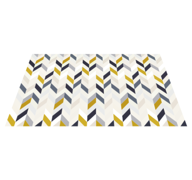 Chevron sicksack mönster Vinylmatta geometrisk - Tenstickers