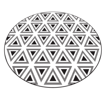 Geometrisk triangulär sammansättning Vinylmatta geometrisk - Tenstickers