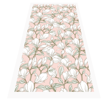 Blommig illustration Vinylmatta blommor och växter - Tenstickers