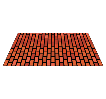 Tegelvägg textur matta - Tenstickers