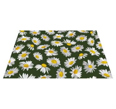 Fält av prästkragar blommamatta - Tenstickers