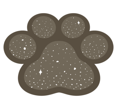 Vinyl matta hund tass djur matta - Tenstickers