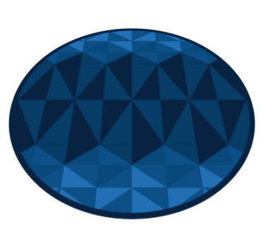 Geometrisk cirkulär design Vinylmatta geometrisk - Tenstickers