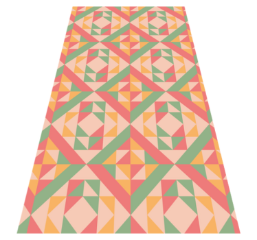 Geometrisk mönstrad ensemble Vinylmatta geometrisk - Tenstickers