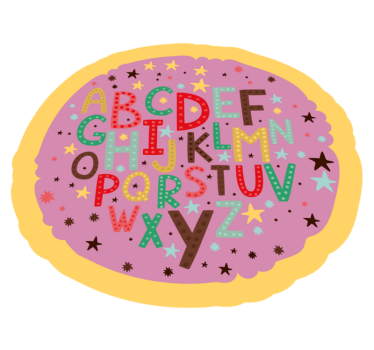 Färgglada alfabet vinyl matta - Tenstickers