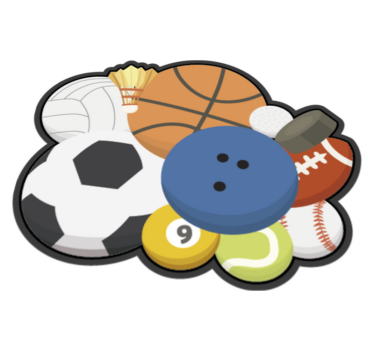 Sportbollar tonårsmattor för sovrum - Tenstickers