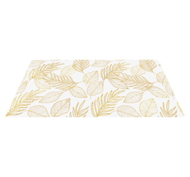 Blad motiv illustration Vinylmatta blommor och växter - Tenstickers