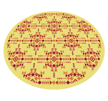 Etnisk symmetri Vinylmatta etnisk - Tenstickers