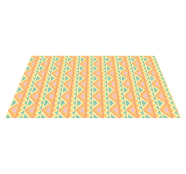 Stammönstrad dekor Vinylmatta geometrisk - Tenstickers