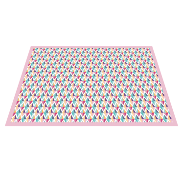 Färgglada diamanter geometriska mattor - Tenstickers